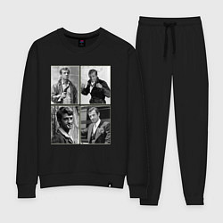 Костюм хлопковый женский Бельмондо навсегда, цвет: черный
