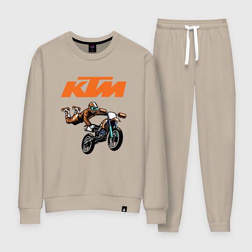 Женский костюм KTM МОТОКРОСС Z / Миндальный – фото 1