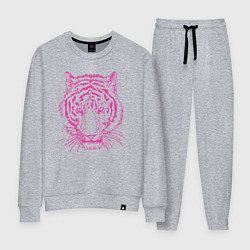 Костюм хлопковый женский Pink Tiger, цвет: меланж