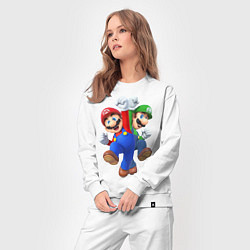 Костюм хлопковый женский Mario Bros, цвет: белый — фото 2