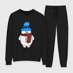 Женский костюм Снеговик в шапочке