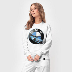 Костюм хлопковый женский BMW самая престижная марка автомобиля, цвет: белый — фото 2