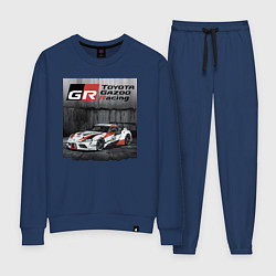Костюм хлопковый женский Toyota Gazoo Racing Team, цвет: тёмно-синий