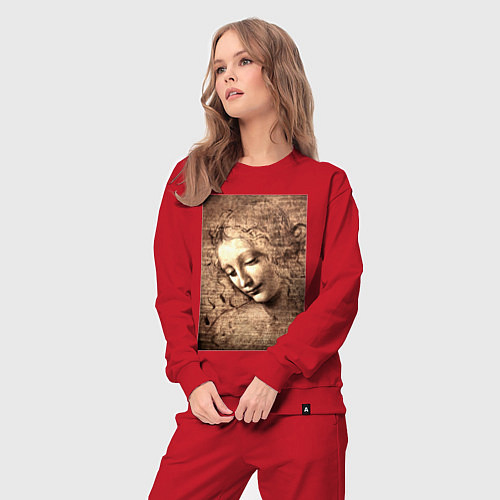 Женский костюм Леонардо да Винчи Ла Скапильята около 1506-1508 / Красный – фото 3