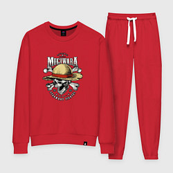 Костюм хлопковый женский MUGIWARA ONE PIECE ВАН ПИС, цвет: красный
