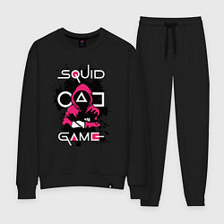 Костюм хлопковый женский Squid gameguard-killer, цвет: черный