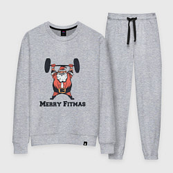 Костюм хлопковый женский Merry Fitmas, цвет: меланж