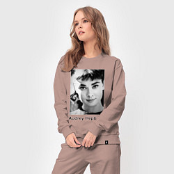 Костюм хлопковый женский Одри Хепбёрн 88, цвет: пыльно-розовый — фото 2