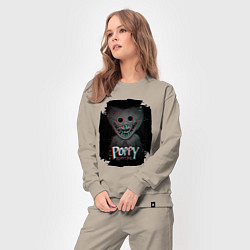 Костюм хлопковый женский Poppy Playtime: Glitch, цвет: миндальный — фото 2