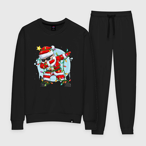 Женский костюм DAB SANTA CLAUS В ГЕРЛЯНДЕ / Черный – фото 1