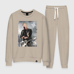 Костюм хлопковый женский James Alan Hetfield - Metallica vocalist, цвет: миндальный