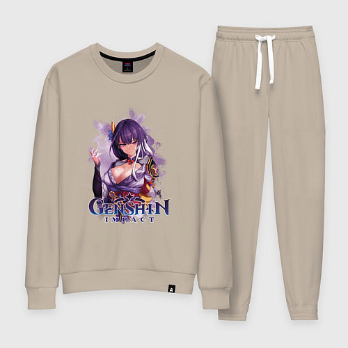 Женский костюм Сегун Райдэн Shogun Raiden Genshin Impact / Миндальный – фото 1