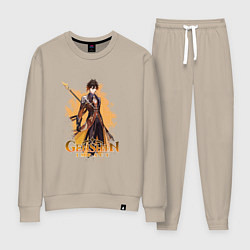 Женский костюм Чжун Ли Zhongli Genshin Impact