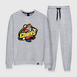 Костюм хлопковый женский Peoria Chiefs - baseball team, цвет: меланж