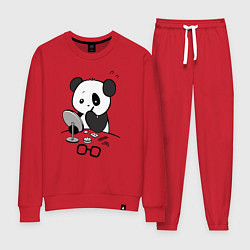 Женский костюм Панда красит глаза