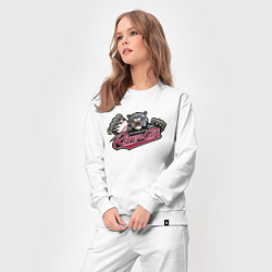 Костюм хлопковый женский Sacramento River Cats - baseball team, цвет: белый — фото 2