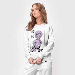 Костюм хлопковый женский Neon Genesis Evangelion Рей 09, цвет: белый — фото 2