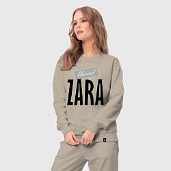 Костюм хлопковый женский Unreal Zara, цвет: миндальный — фото 2