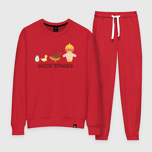 Женский костюм Duck stages / Красный – фото 1