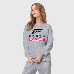 Костюм хлопковый женский Forza Horizon 6 logo, цвет: меланж — фото 2