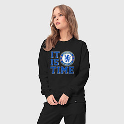 Костюм хлопковый женский It is Chelsea time Челси, цвет: черный — фото 2