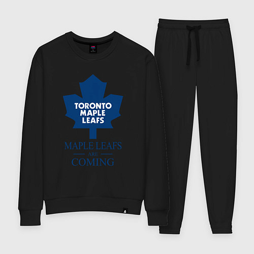 Женский костюм Toronto Maple Leafs are coming Торонто Мейпл Лифс / Черный – фото 1