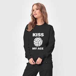 Костюм хлопковый женский Kiss - My Ace, цвет: черный — фото 2