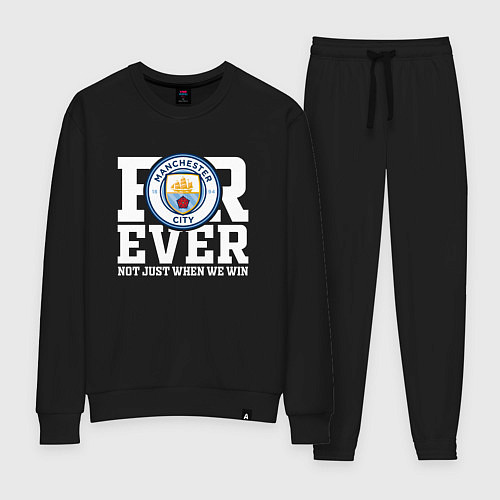 Женский костюм Manchester City FOREVER NOT JUST WHEN WE WIN Манче / Черный – фото 1