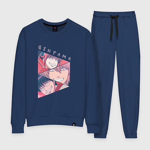 Женский костюм Гинтоки Кагура и Шинпачи / Тёмно-синий – фото 1