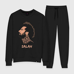 Костюм хлопковый женский Мохаммед Салах, Mohamed Salah, цвет: черный