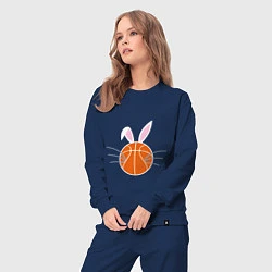 Костюм хлопковый женский Basketball Bunny, цвет: тёмно-синий — фото 2