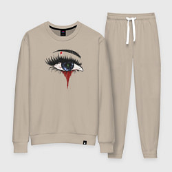 Костюм хлопковый женский Ведьма и Папоротник Номер Раз, цвет: миндальный