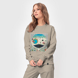 Костюм хлопковый женский Blue TM, цвет: миндальный — фото 2