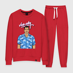 Костюм хлопковый женский GTA Tommy, цвет: красный