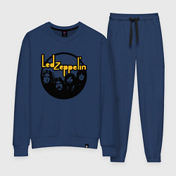 Костюм хлопковый женский Led Zeppelin Лед Зеппелин, цвет: тёмно-синий