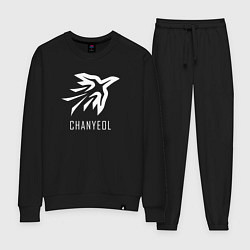 Костюм хлопковый женский Exo CHANYEOL, цвет: черный