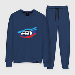 Костюм хлопковый женский BMW True, цвет: тёмно-синий