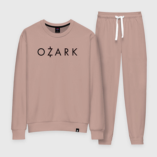 Женский костюм Ozark black logo / Пыльно-розовый – фото 1
