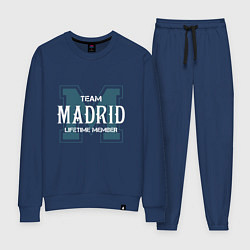 Костюм хлопковый женский Team Madrid, цвет: тёмно-синий