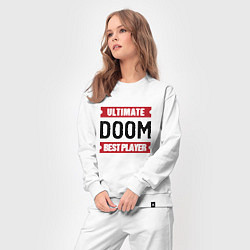 Костюм хлопковый женский Doom Ultimate, цвет: белый — фото 2