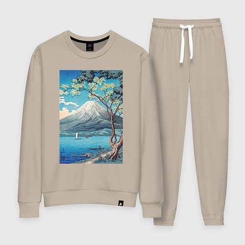 Женский костюм Mount Fuji from Lake Yamanaka Гора Фудзи / Миндальный – фото 1