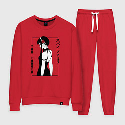 Женский костюм Spy x Family Yor Forger со спины