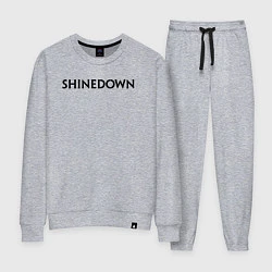 Костюм хлопковый женский Shinedown лого, цвет: меланж