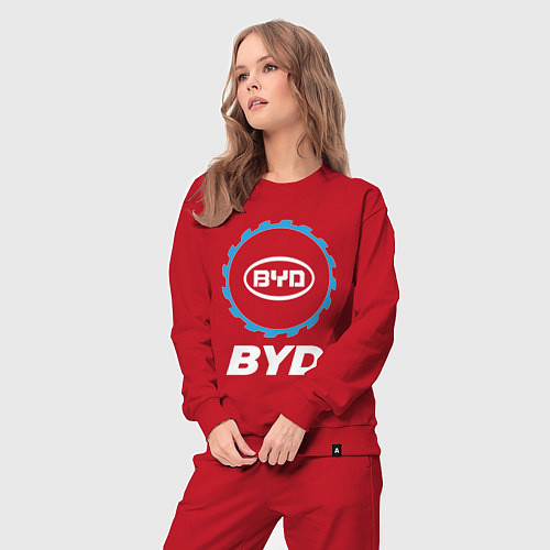 Женский костюм BYD в стиле Top Gear / Красный – фото 3