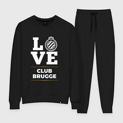 Костюм хлопковый женский Club Brugge Love Classic, цвет: черный