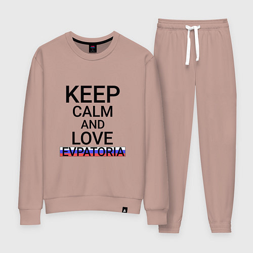 Женский костюм Keep calm Evpatoria Евпатория / Пыльно-розовый – фото 1