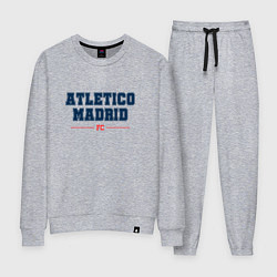 Костюм хлопковый женский Atletico Madrid FC Classic, цвет: меланж