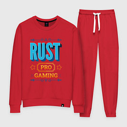 Костюм хлопковый женский Игра Rust PRO Gaming, цвет: красный