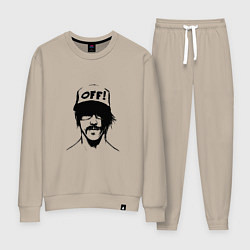 Костюм хлопковый женский Кидис, цвет: миндальный