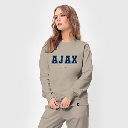 Костюм хлопковый женский Ajax FC Classic, цвет: миндальный — фото 2